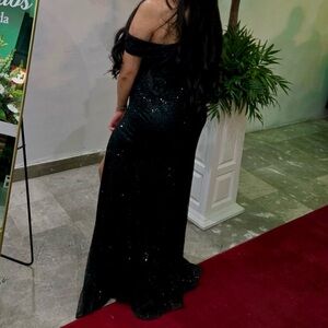 Black long sparkly dress